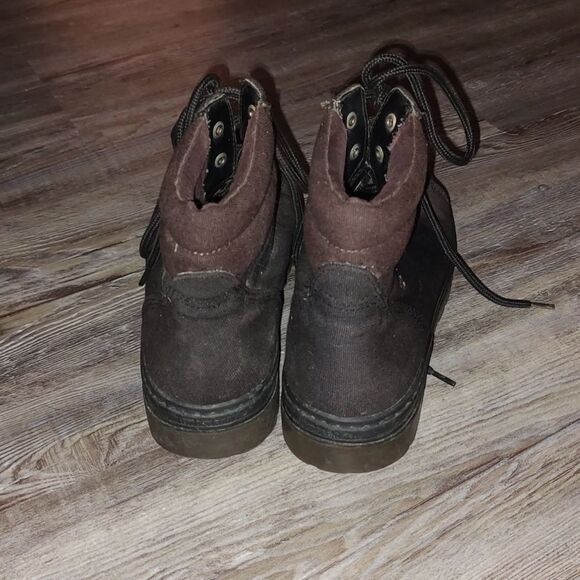 Vintage Timberland men's brown boots Sz 8 - Picture 4 of 8